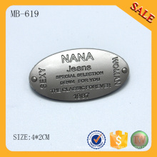 MB619 Accesorio al por mayor del bolso de encargo del metal de la manera hardware